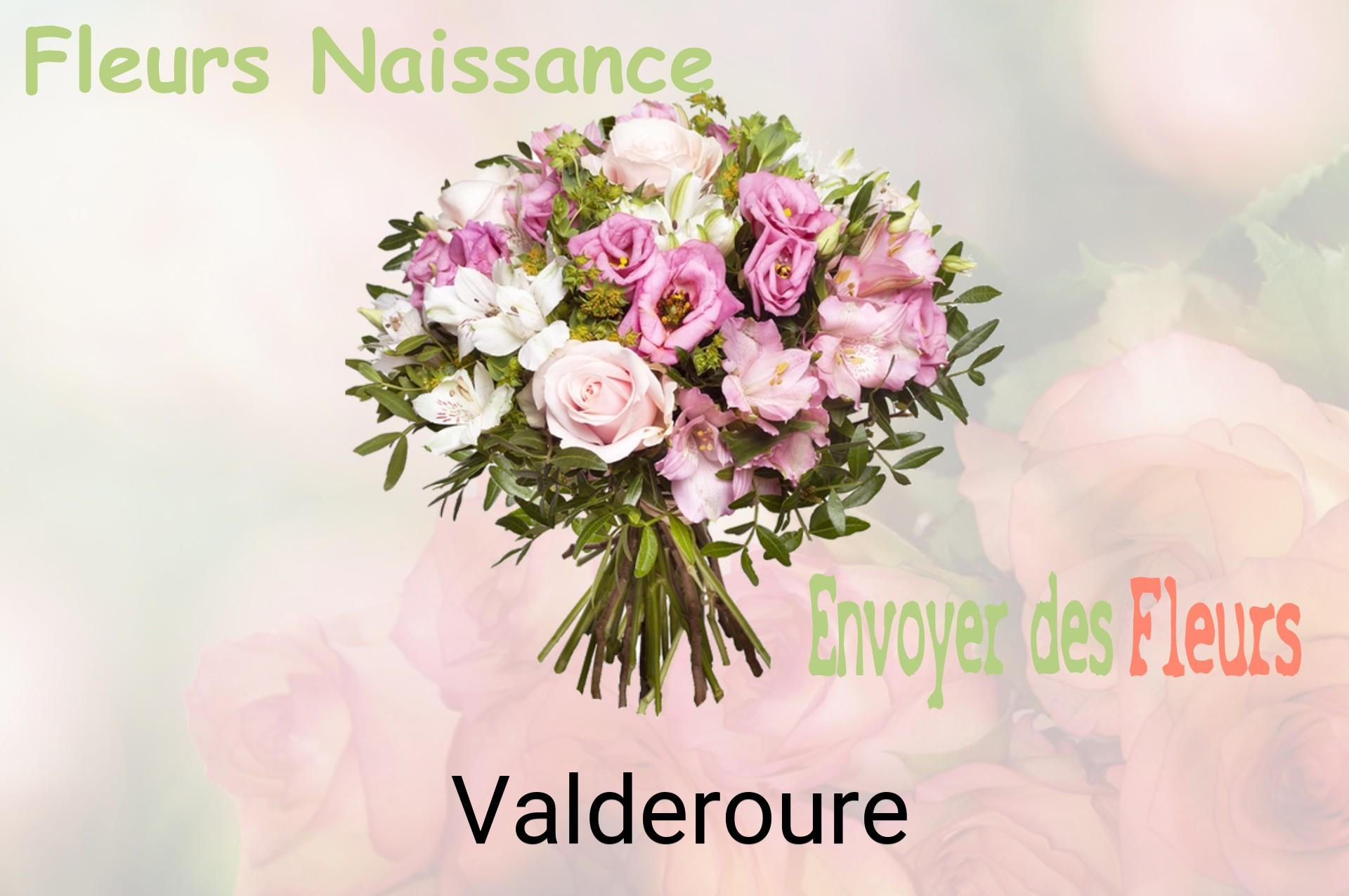 Bouquet de fleurs de naissance livré à Valderoure